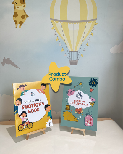 Bedtime Activity Book & Write & Wipe Emotions Book