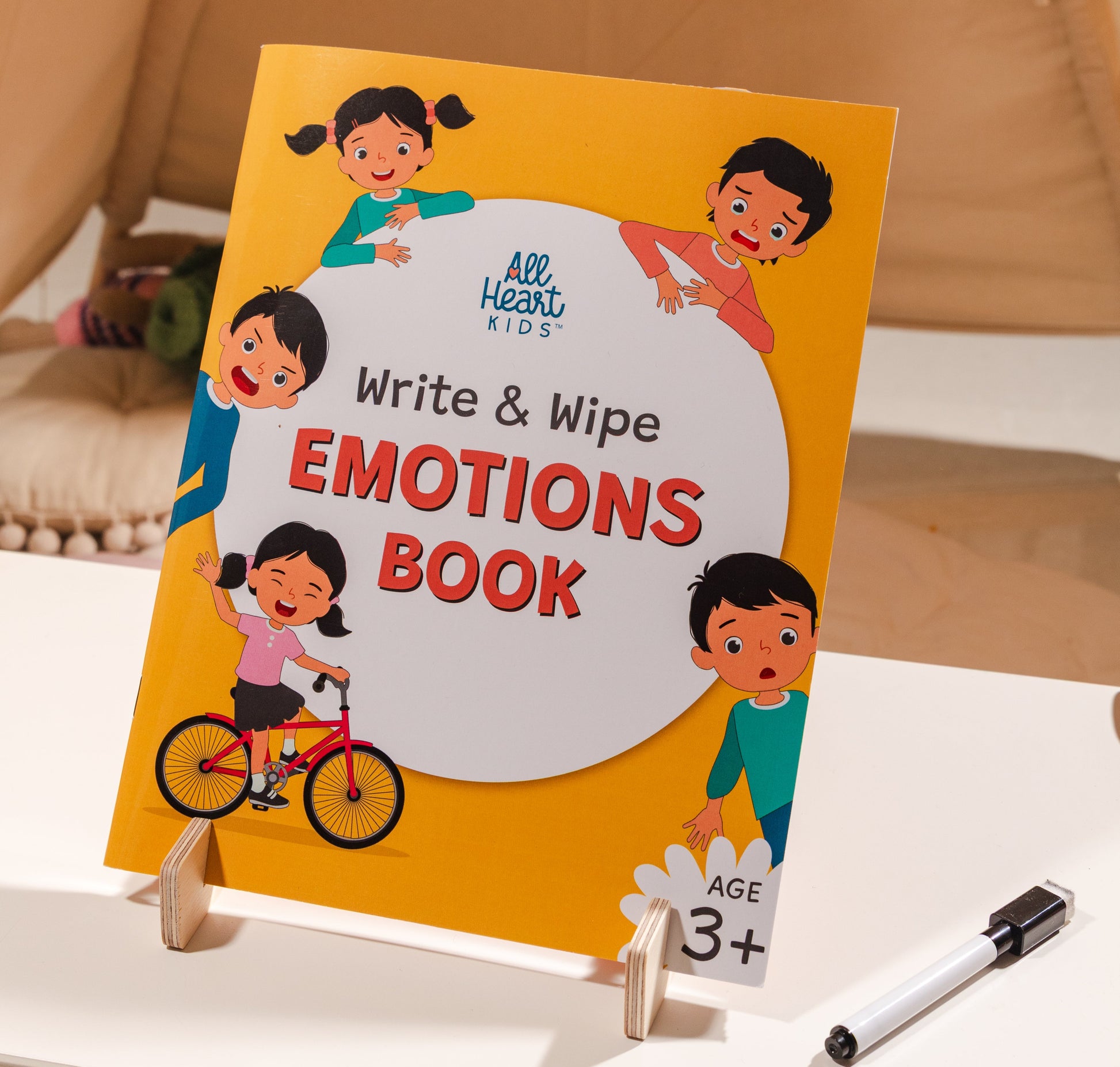 screen-free and travel activity book for kids with emotions learning